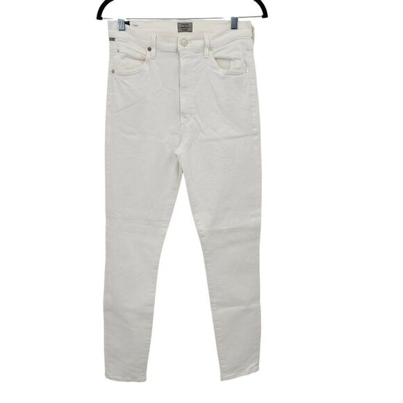 Citizens Of Humanity Chrissy Uber High Rise Skinny Jeans 30 White Stretch City - Picture 16 of 16